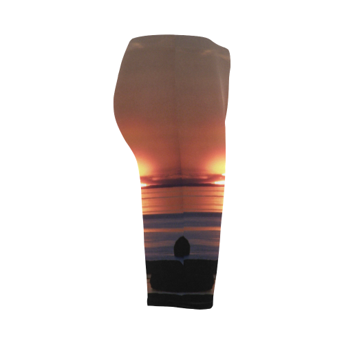 Shockwave Sunset Hestia Cropped Leggings (Model L03)