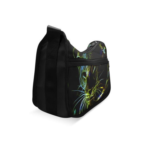 Neon Leopard Crossbody Bags (Model 1616)