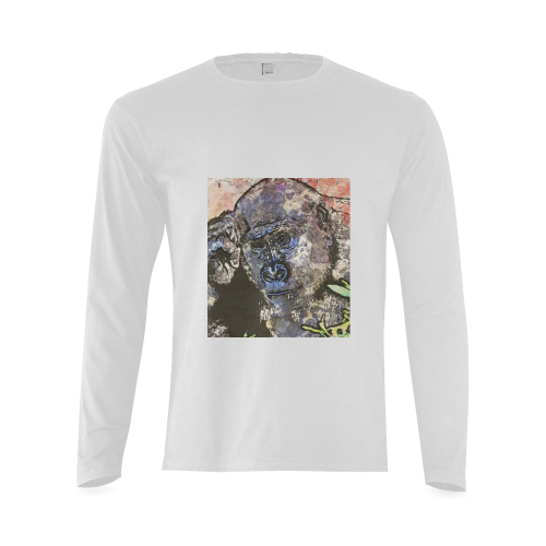 Art Studio 12216 Gorilla Sunny Men's T-shirt (long-sleeve) (Model T08)