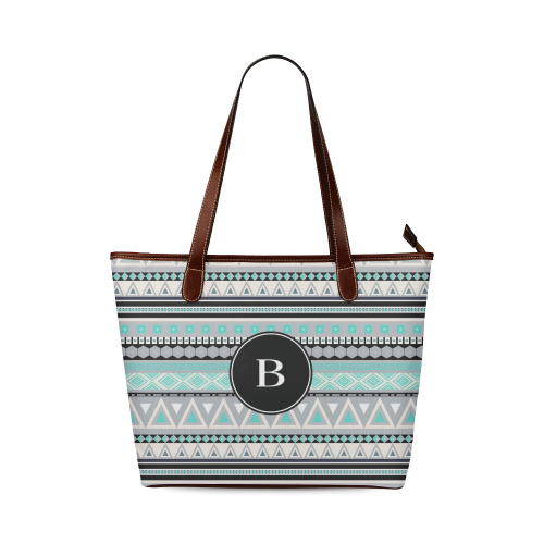 Borders Monogram B Shoulder Tote Bag (Model 1646)