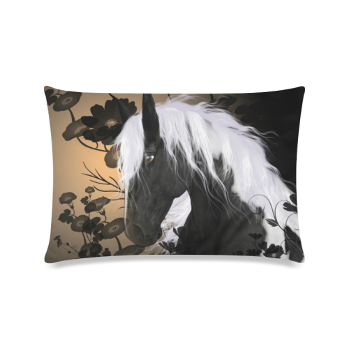Beautiful horse Custom Zippered Pillow Case 16"x24"(Twin Sides)