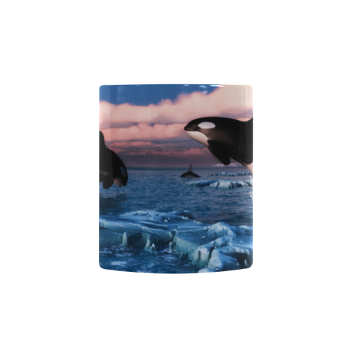 Killer Whales In The Arctic Ocean Custom Morphing Mug