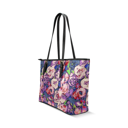 Floral Art Studio 28216Z Leather Tote Bag/Large (Model 1640)