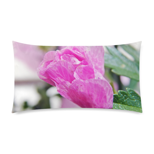 Musk Mallow Custom Rectangle Pillow Case 20"x36" (one side)