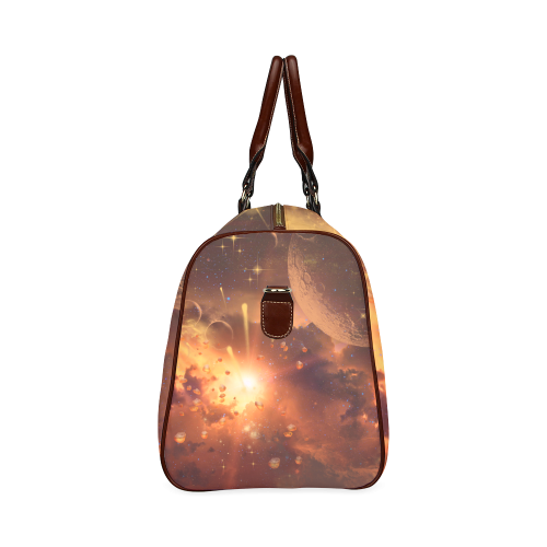 Explosion in the galaxy Waterproof Travel Bag/Small (Model 1639)