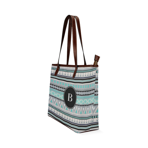 Borders Monogram B Shoulder Tote Bag (Model 1646)