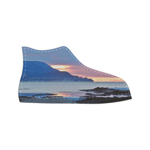 Sunrise in Tourelle Women's Classic High Top Canvas Shoes (Model 017)