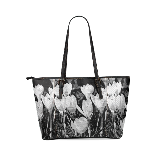 Floral Art Studio 29216 Leather Tote Bag/Large (Model 1640)