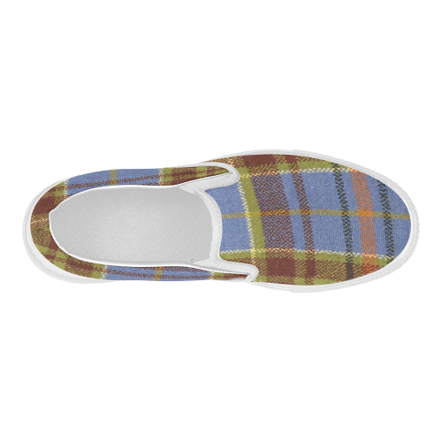 ADAM TARTAN Women's Slip-on Canvas Shoes (Model 019)