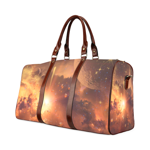 Explosion in the galaxy Waterproof Travel Bag/Small (Model 1639)