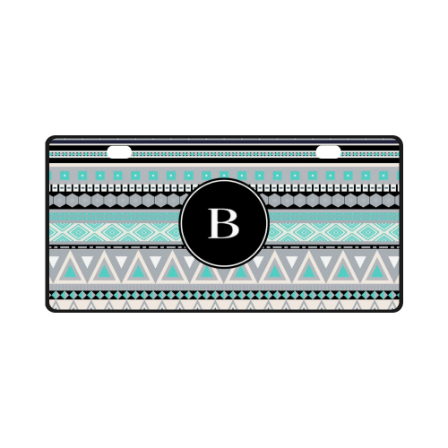 Borders Monogram B License Plate