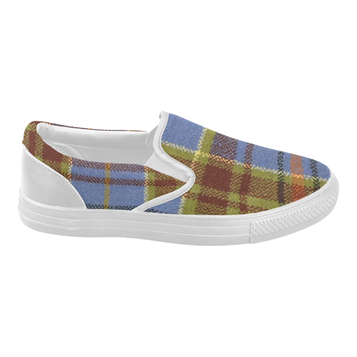 ADAM TARTAN Women's Slip-on Canvas Shoes (Model 019)