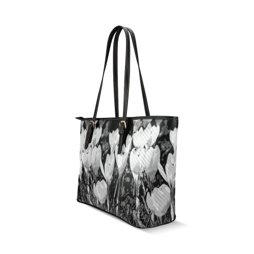 Floral Art Studio 29216 Leather Tote Bag/Large (Model 1640)