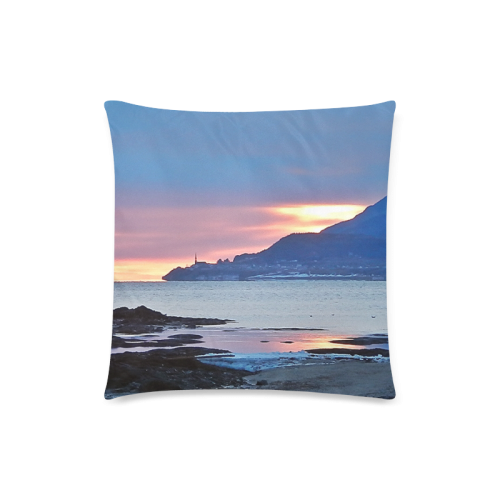 Sunrise in Tourelle Custom Zippered Pillow Case 18"x18"(Twin Sides)