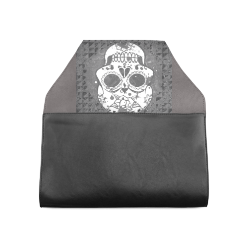 black and white Skull Clutch Bag (Model 1630)