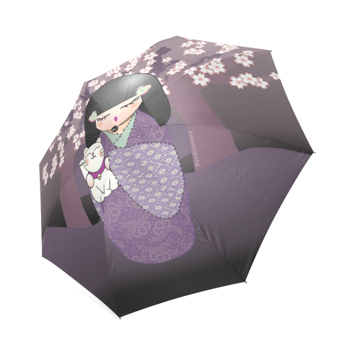 Kokeshi Maneki neko Foldable Umbrella (Model U01)