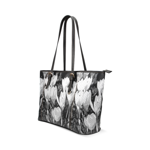 Floral Art Studio 29216 Leather Tote Bag/Large (Model 1640)