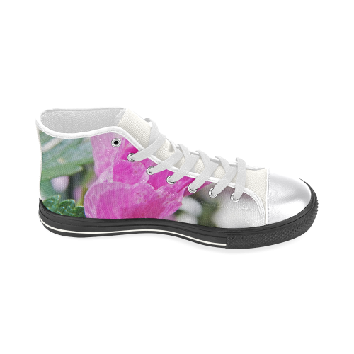 Musk Mallow Women's Classic High Top Canvas Shoes (Model 017)