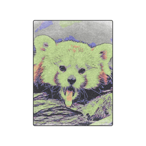 Art Studio 12216 yawning red panda Blanket 50"x60"