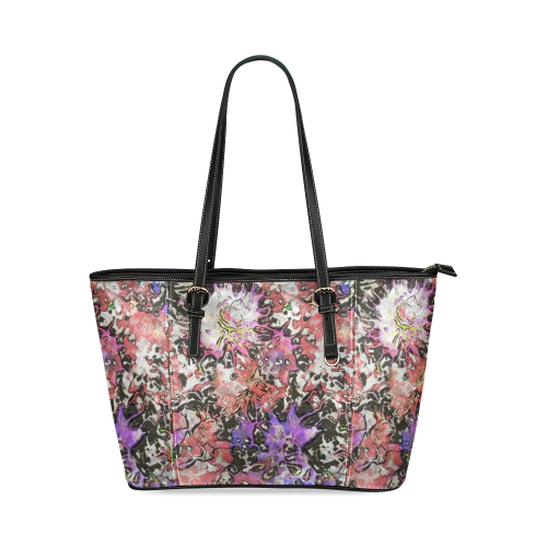 Floral Art Studio 6216B Leather Tote Bag/Large (Model 1640)