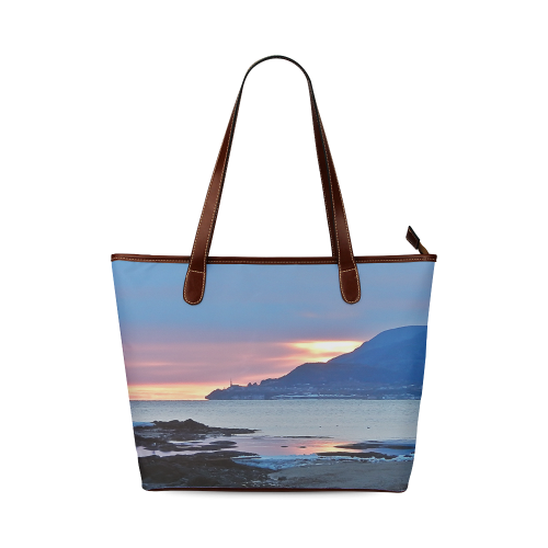 Sunrise in Tourelle Shoulder Tote Bag (Model 1646)