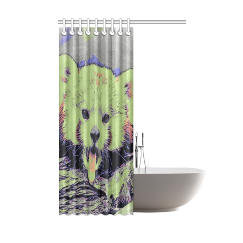 Art Studio 12216 yawning red panda Shower Curtain 48"x72"