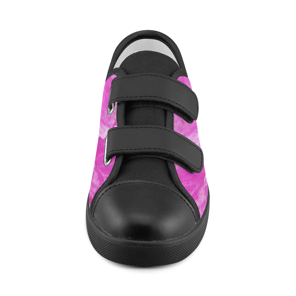 Musk Mallow. Velcro Canvas Kid's Shoes (Model 008) ID D165668