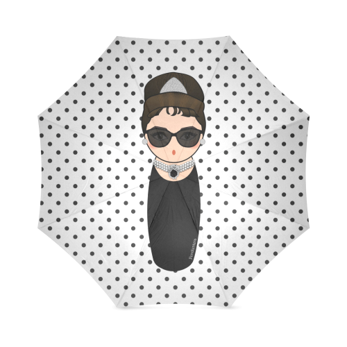 Kokeshi Audrey Hepburn Foldable Umbrella (Model U01)