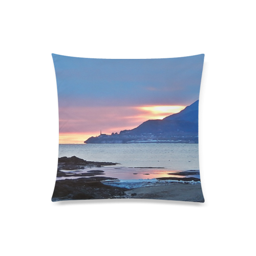 Sunrise in Tourelle Custom Zippered Pillow Case 20"x20"(Twin Sides)