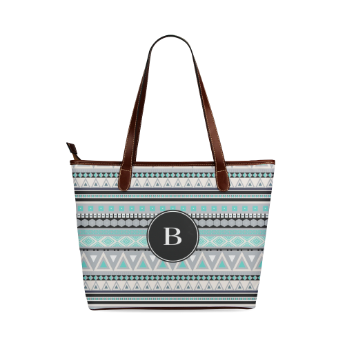 Borders Monogram B Shoulder Tote Bag (Model 1646)