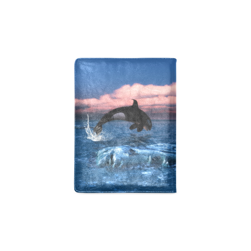 Killer Whales In The Arctic Ocean Custom NoteBook B5