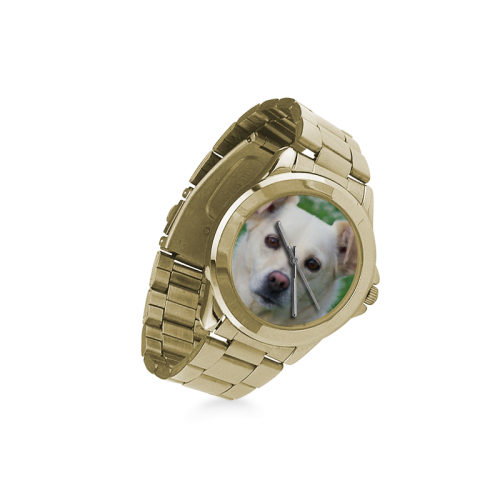 Dog face close-up Custom Gilt Watch(Model 101)