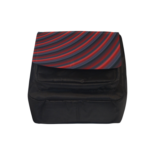 Glossy Red Gradient Stripes Crossbody Nylon Bags (Model 1633)