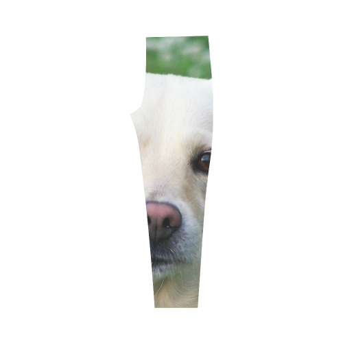 Dog face close-up Capri Legging (Model L02)