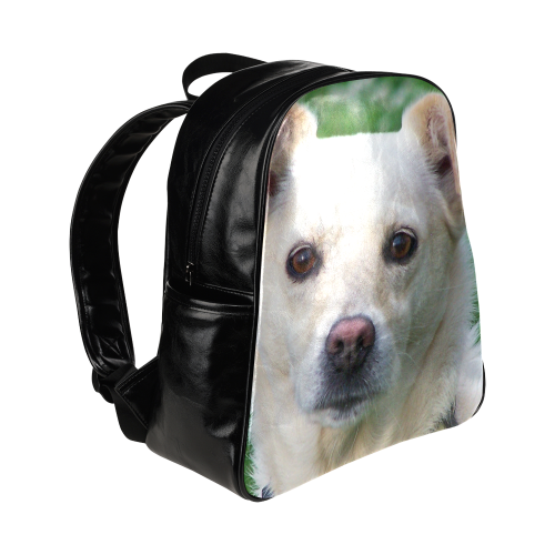 Dog face close-up Multi-Pockets Backpack (Model 1636)