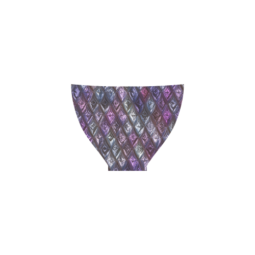 rhombus, diamond patterned lilac Custom Bikini Swimsuit