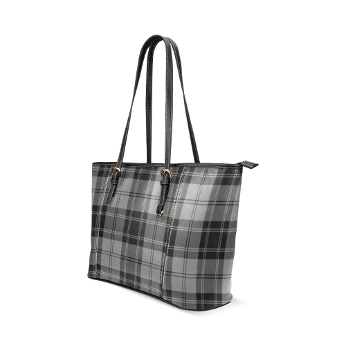 Douglas Tartan Leather Tote Bag/Large (Model 1640)