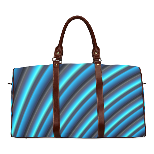 Glossy Blue Gradient Stripes