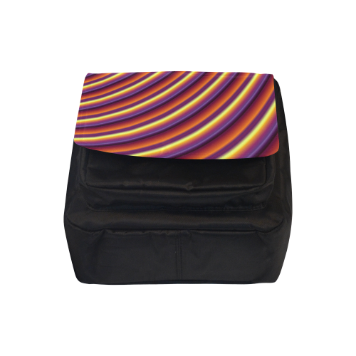 Glossy Colorful Gradient Stripes Crossbody Nylon Bags (Model 1633)