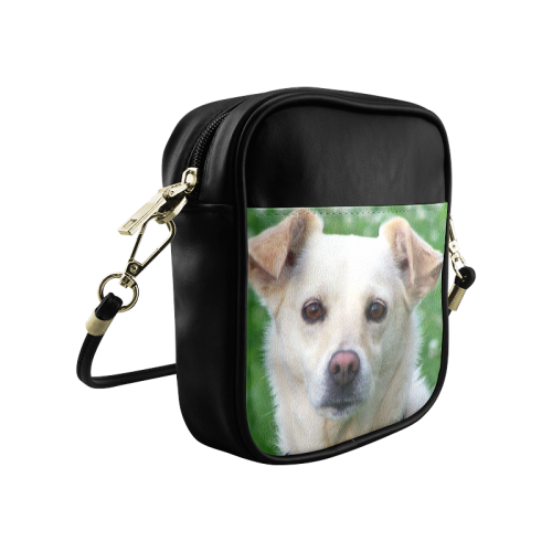 Dog face close-up Sling Bag (Model 1627)