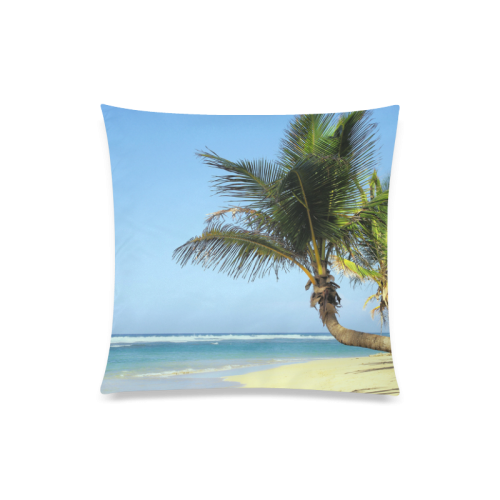 Beach20160101 Custom Zippered Pillow Case 20"x20"(Twin Sides)