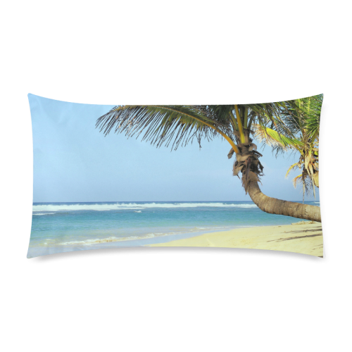 Beach20160101 Custom Rectangle Pillow Case 20"x36" (one side)