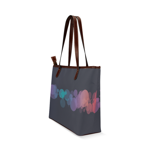 Colorful Bokeh Glitter Discs Shoulder Tote Bag (Model 1646)