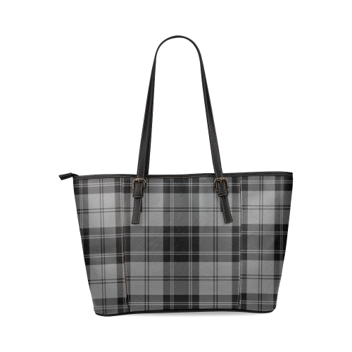 Douglas Tartan Leather Tote Bag/Large (Model 1640)