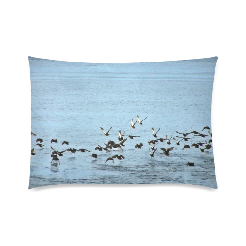 Flock Off Custom Zippered Pillow Case 20"x30"(Twin Sides)