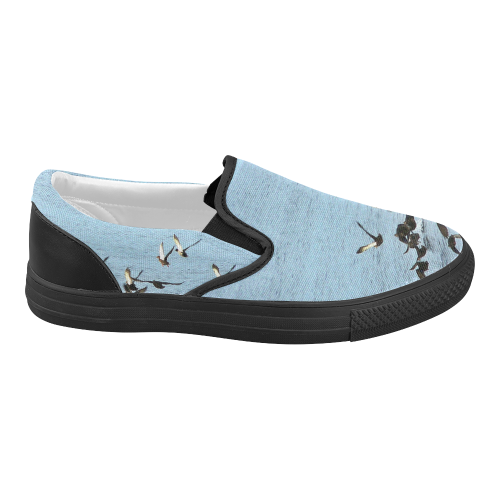 Flock Off Women's Slip-on Canvas Shoes (Model 019)