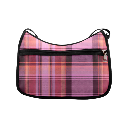 PINK PLAID Crossbody Bags (Model 1616)