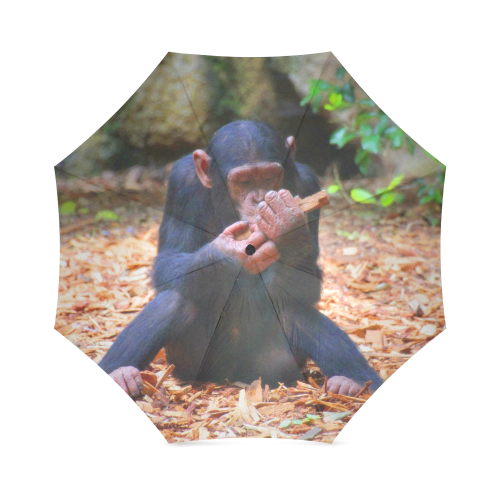 young chimpanzee Foldable Umbrella (Model U01)