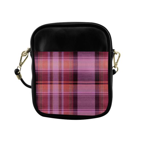 PINK PLAID Sling Bag (Model 1627)