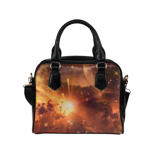 Explosion in the universe Shoulder Handbag (Model 1634)